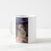 Sitzen Hübsche Quaker-Parrot-Tasse Kaffeetasse (Vorderseite Links)