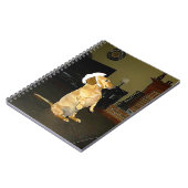 Sitzen Hübscher Dackel Notebook Notizblock (Linke Seite)