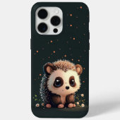 Sitzen Hübscher Kawaii Igel iPhone Case (Rückseite)