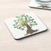 Sitzen im Baum Untersetzer (Linke Seite)