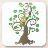 Sitzen im Baum Untersetzer (Vorderseite)