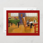 Sitzen im Sessel Postkarte (Vorne/Hinten)