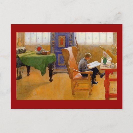 Sitzen im Sessel Postkarte (Vorderseite)