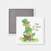 Sitzen Leprechaun Magnet (Vorderseite/Rückseite)