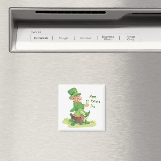 Sitzen Leprechaun Magnet (In Situ (Geschirrspüler))