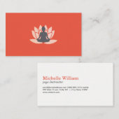 Sitzen Lotus Blume marmoriert Visitenkarte (Vorne/Hinten)