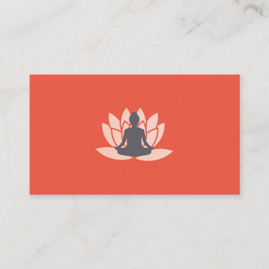 Sitzen Lotus Blume marmoriert Visitenkarte (Vorderseite)