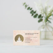 Sitzen Meditation Tribal Design Visitenkarte (Stehend Vorderseite)