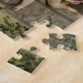 Sitzen mit 2 Retro Amoren Puzzle (Seite)