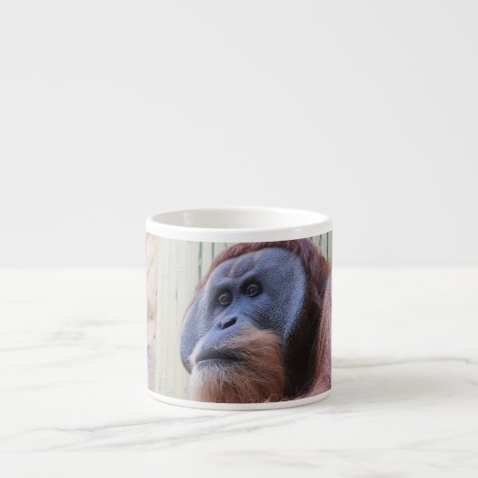 Sitzen Orang Utan Espressotasse (Vorderseite)