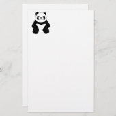 Sitzen Panda Briefpapier (Vorne/Hinten)