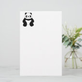 Sitzen Panda Briefpapier (Stehend Vorderseite)