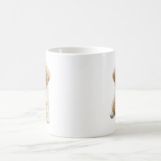 Sitzen Puppy Dog Tasse (Mittel)