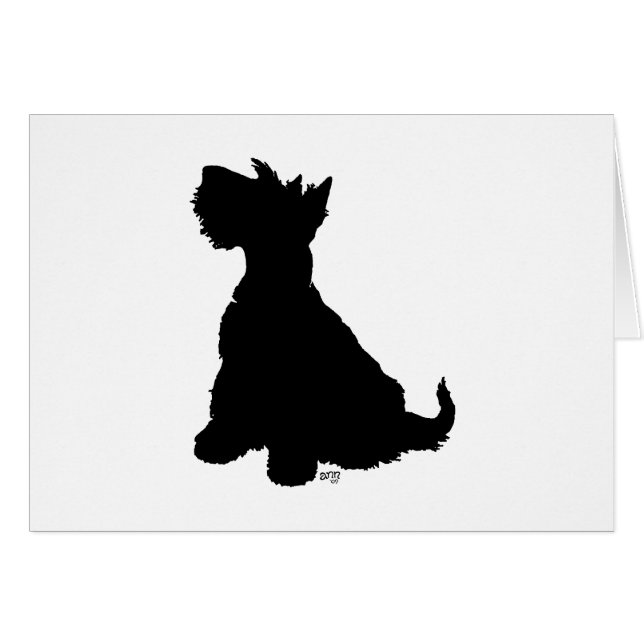 Sitzen Scottie Dog (Vorderseite (Horizontal))