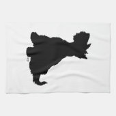 Sitzen Scottie Dog Geschirrtuch (Horizontal)