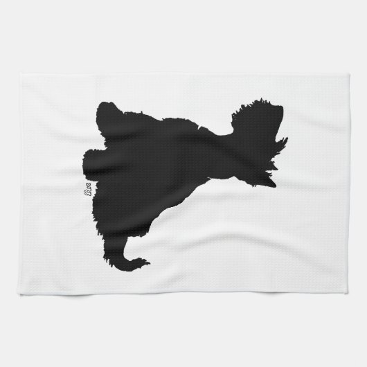 Sitzen Scottie Dog Geschirrtuch (Horizontal)