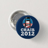 Sitzen Sie für Knopf Präsidenten 2012 vor Button (Vorne & Hinten)