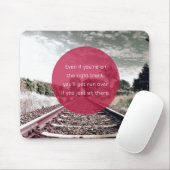 Sitzen Sie nicht an Ort und Stelle | motivierend Mousepad (Mit Mouse)