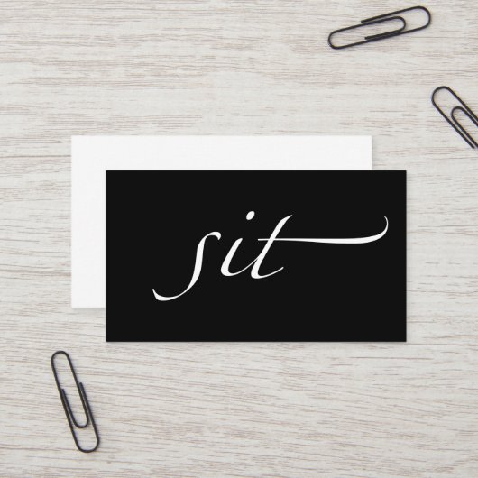 Sitzen Sie: Pet Modell, Baby-Modell Visitenkarte (Vorderseite/Rückseite Beispiel)