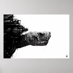 SITZEN Sie "Schildkröte " Poster