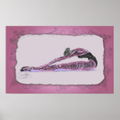 Sitzen über den Beinen Poster (Vorne)