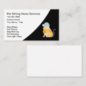 Sitzen und Boarding von Haustieren Visitenkarte (Vorne/Hinten)