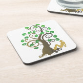 Sitzen unter dem Baum Getränkeuntersetzer (Linke Seite)