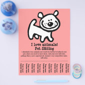 Sitzen von Haustieren, Hundefutter, Wandern, Train Flyer (Einzeln)