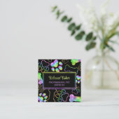 Sitzen von Haustieren, Hundeschlittgehen, Geschäft Quadratische Visitenkarte (Stehend Vorderseite)