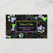 Sitzen von Haustieren, Hundeschlittgehen, Geschäft Visitenkarte (Vorderseite)