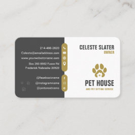 Sitzen von Haustieren, tierärztliche Klinik, Haust Visitenkarte