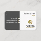 Sitzen von Haustieren, tierärztliche Klinik, Haust Visitenkarte (Vorderseite)