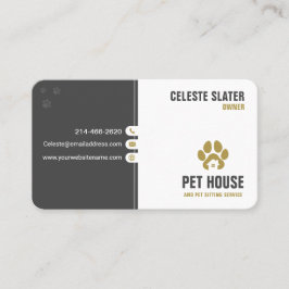 Sitzen von Haustieren, tierärztliche Klinik, Haust Visitenkarte