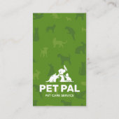 Sitzen von Haustieren, tierärztliche Klinik, Tiera Visitenkarte (Rückseite)