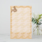 Sitzen von Meerjungfrau Briefpapier (Stehend Vorderseite)