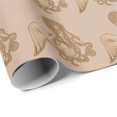 Sitzen von Meerjungfrau Geschenkpapier (Rolleneckpunkt)