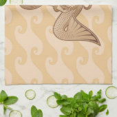 Sitzen von Meerjungfrau Handtuch (Gefaltet)