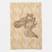 Sitzen von Meerjungfrau Handtuch (Vertikal)