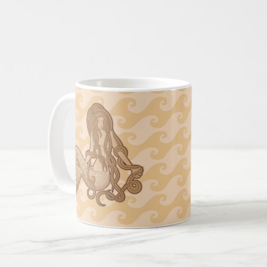 Sitzen von Meerjungfrau Kaffeetasse (Vorderseite Links)