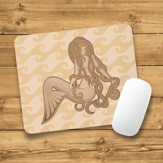 Sitzen von Meerjungfrau Mousepad