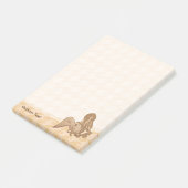 Sitzen von Meerjungfrau Post-it Klebezettel (angewinkelt)