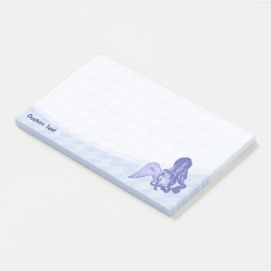 Sitzen von Meerjungfrau Post-it Klebezettel