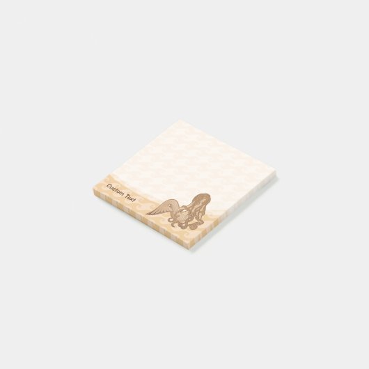 Sitzen von Meerjungfrau Post-it Klebezettel (angewinkelt)