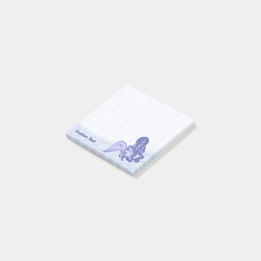 Sitzen von Meerjungfrau Post-it Klebezettel (angewinkelt)
