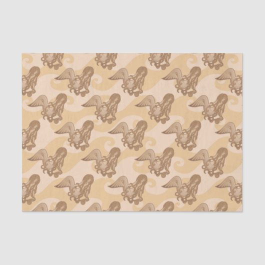 Sitzen von Meerjungfrau Seidenpapier (Vorderseite)