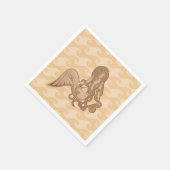 Sitzen von Meerjungfrau Serviette (Ecke)