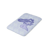 Sitzen von Mermaid Blue Badematte (Schrägansicht)