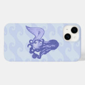Sitzen von Mermaid Blue Case-Mate iPhone Hülle (Rückseite (Horizontal))