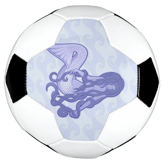Sitzen von Mermaid Blue Fußball (Gedreht)