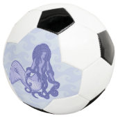 Sitzen von Mermaid Blue Fußball (Dreiviertel)